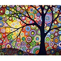 MXJSUA DIY 5D Diamond Painting by Number Kits Full Drill Rhinestone Picture Arts Craft para la decoración de la Pared…